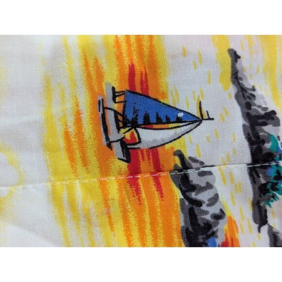 RJC Vintage Men's Multi-Color Short-Sleeve Tropical Button Front Shirt Size XL - Picture 5 of 5